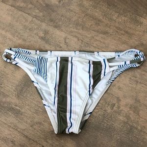 O’Neill green stripe bikini bottom